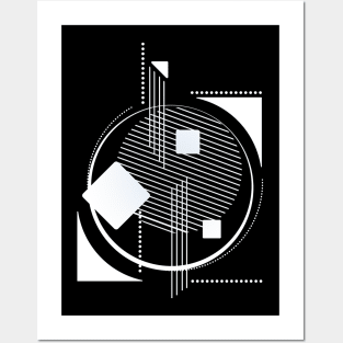 Geometric composition shapes Posters and Art